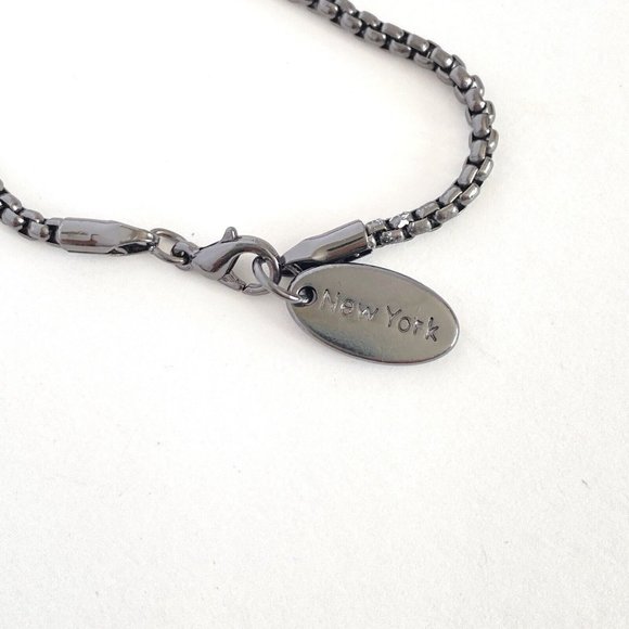 Elephant Head Gray & Black Rhinestones 1 or 2 Strand Pendant Long Necklace 34" - Picture 6 of 6